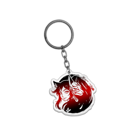 Popacollaa "Red Gloss" Acrylic Keychain