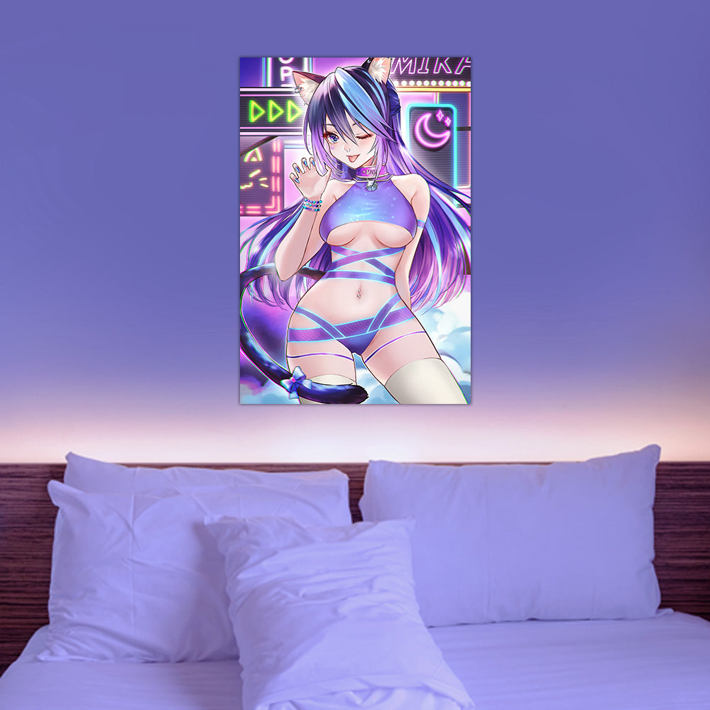 MikaMoonlight Neon Vibes Poster
