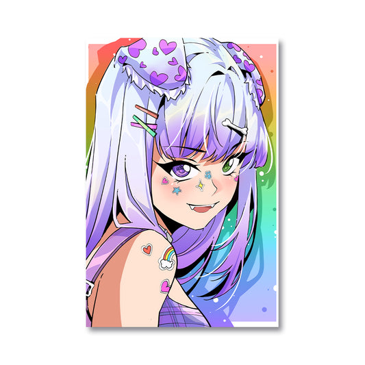 Meowdalyn Puppy Dog Girl Poster