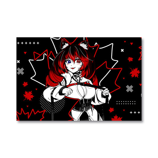 SKTKawaiiNeko Red Maple Loving  Poster
