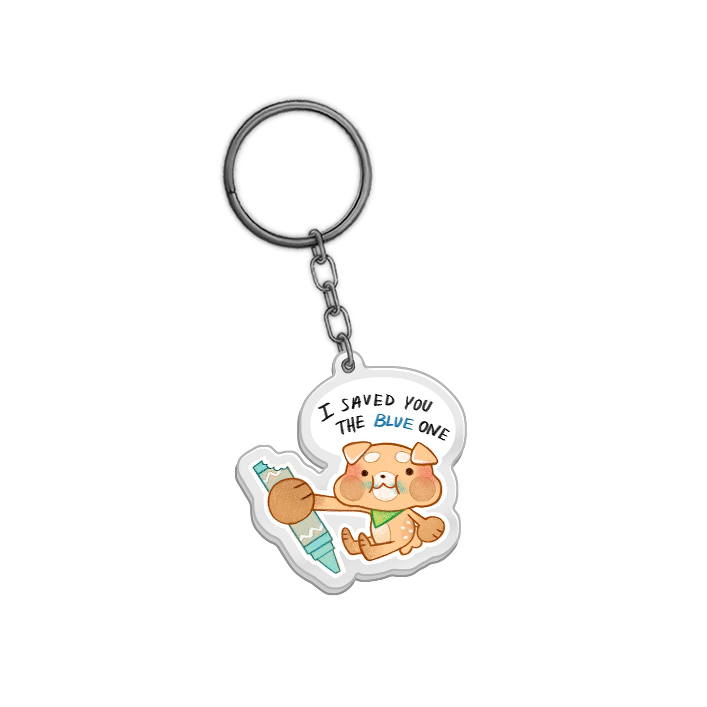 Renn Saved the Blue One Keychain