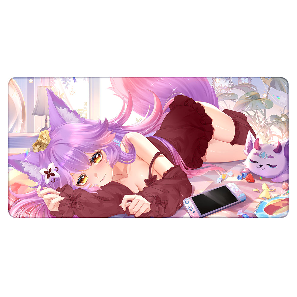 RinReeArts 'Blossoming Beginnings: Cozy' XXL Deskmat