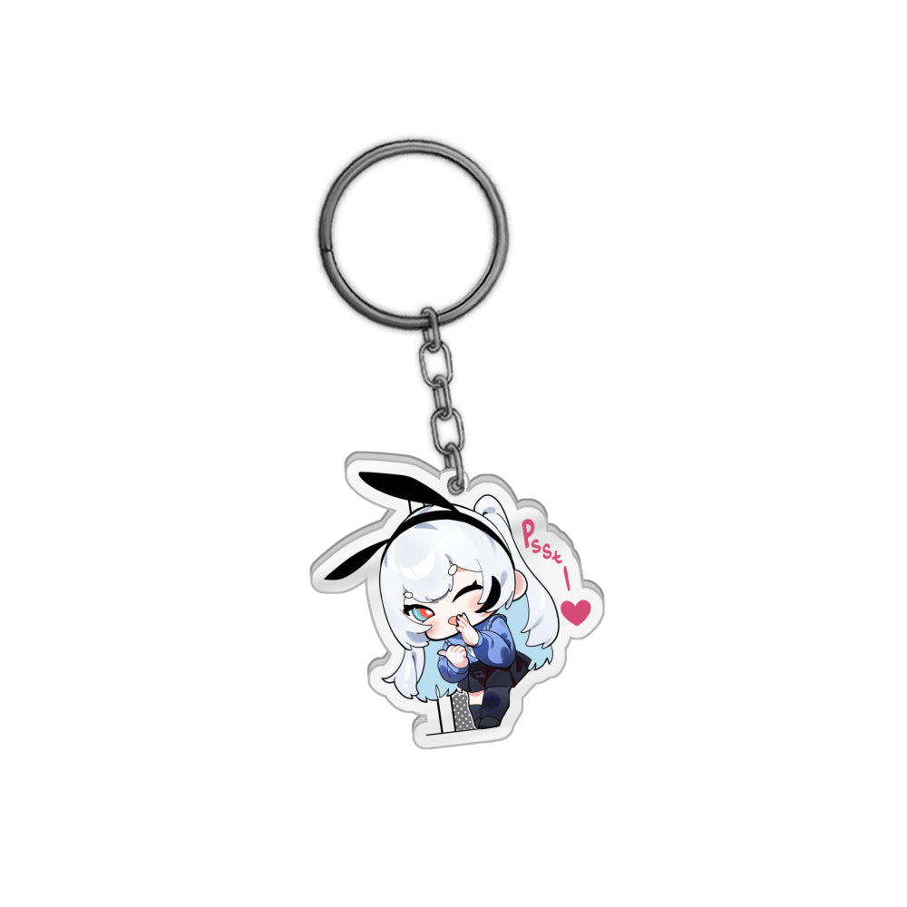 Sally Sinclair Pssst Keychain