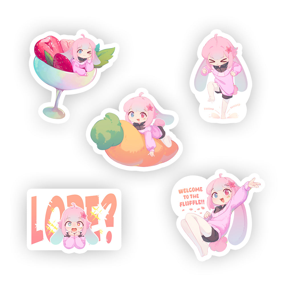 Shirybun 'Welcome to the Fluffle' Sticker Pack