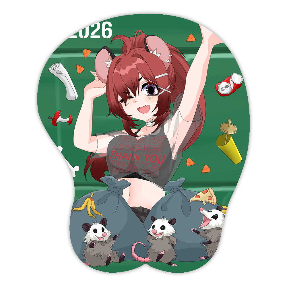 shylostconfused "Man's Trash, Possum's Treasure" 3D Mousepad