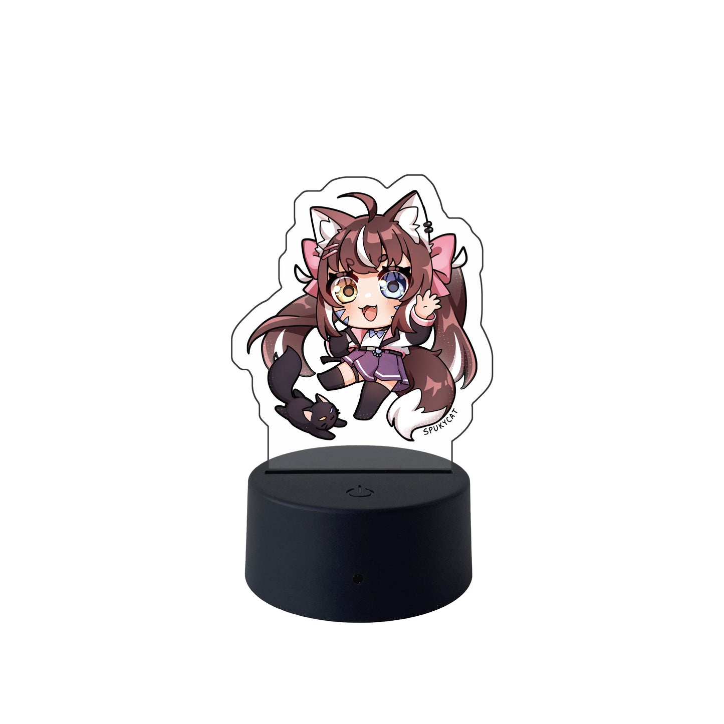 SpukyCat Chibi with Neko LED Desk Lamp