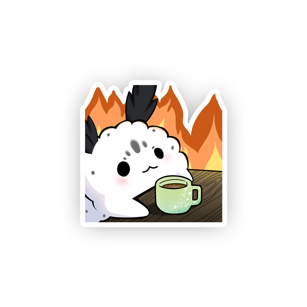 RiceyVT This Is Fine Sticker