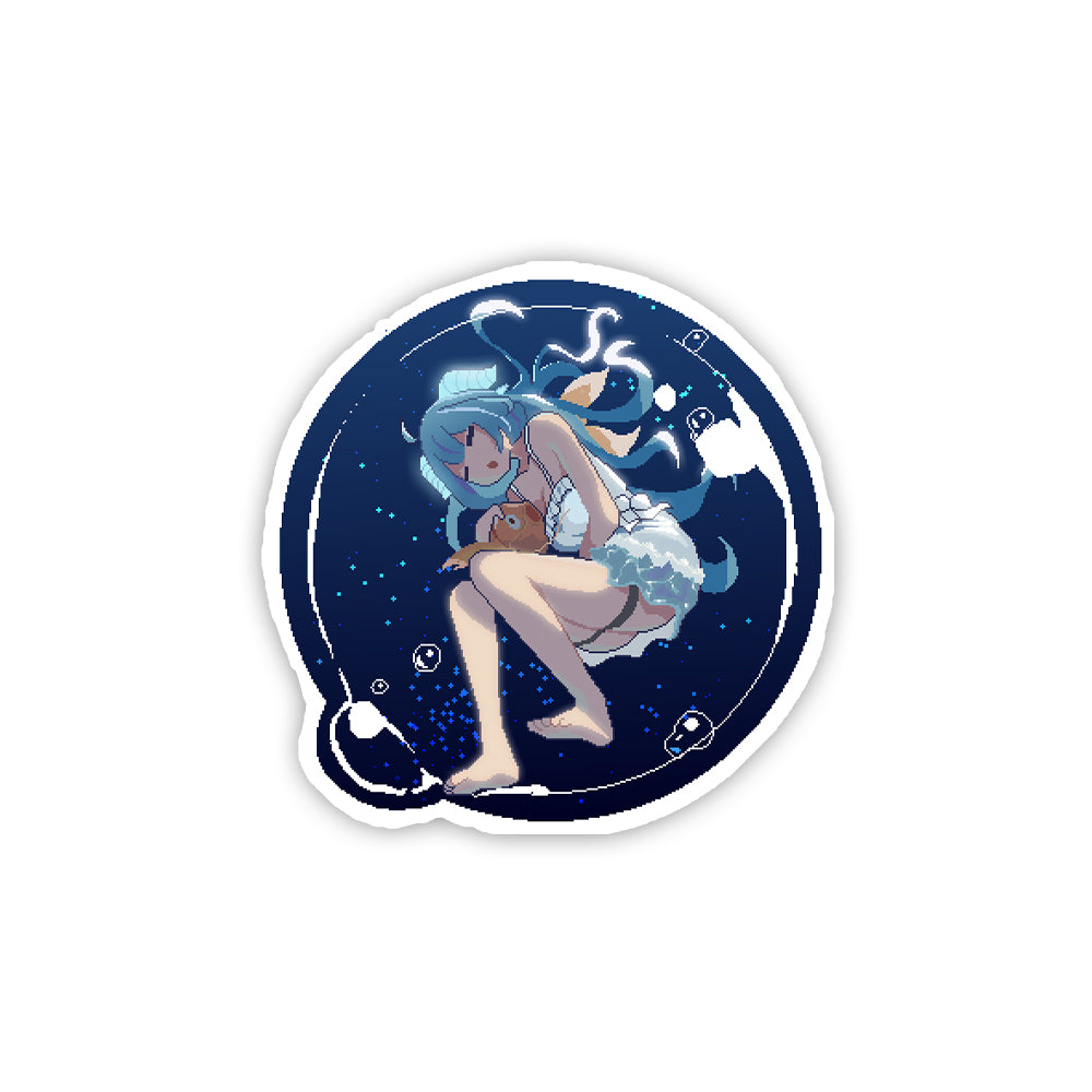 HydratedWaifu Sleepy Sticker