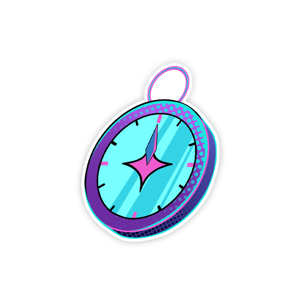 Captain Dandyfloss Compass Sticker