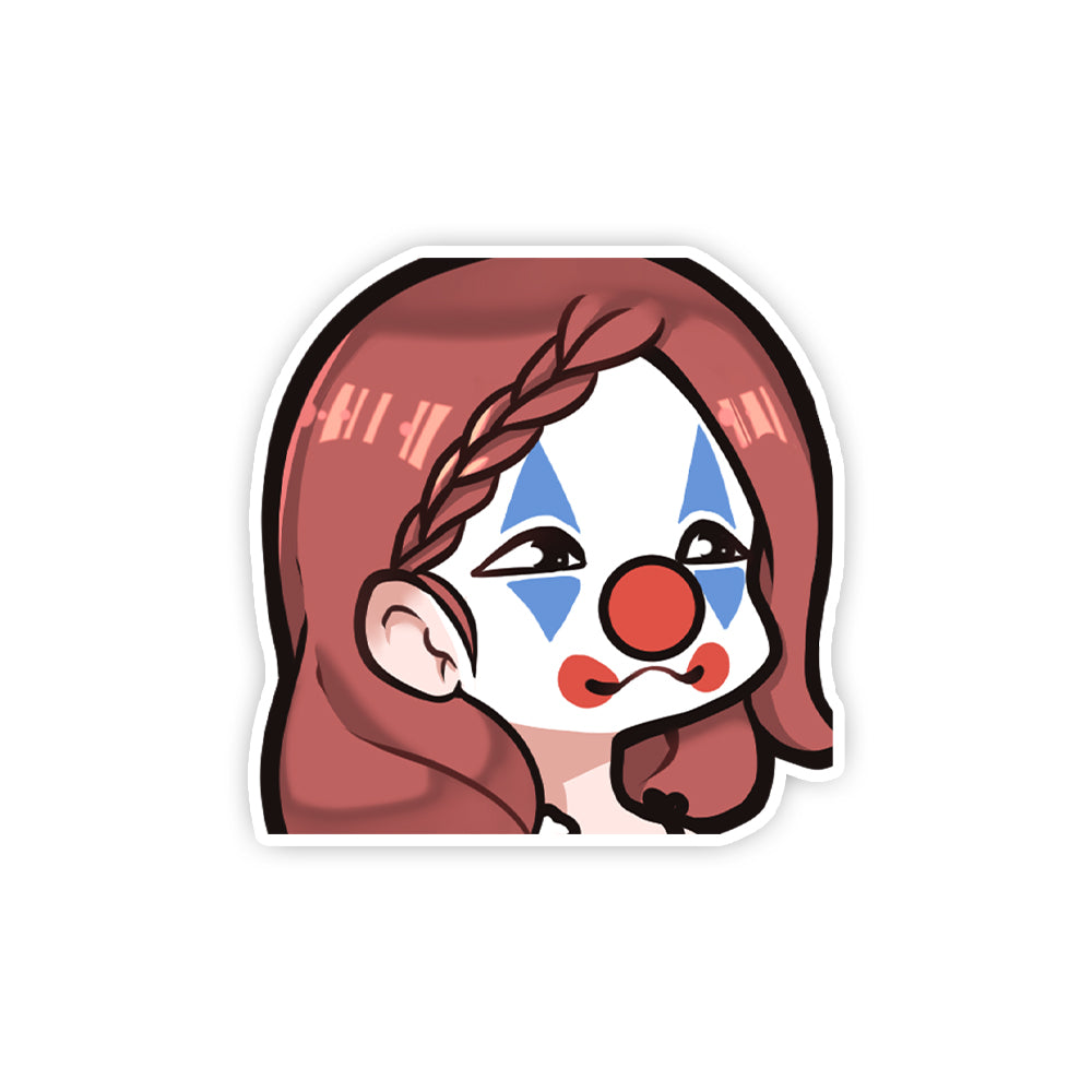 RetroRiona Clown Sticker