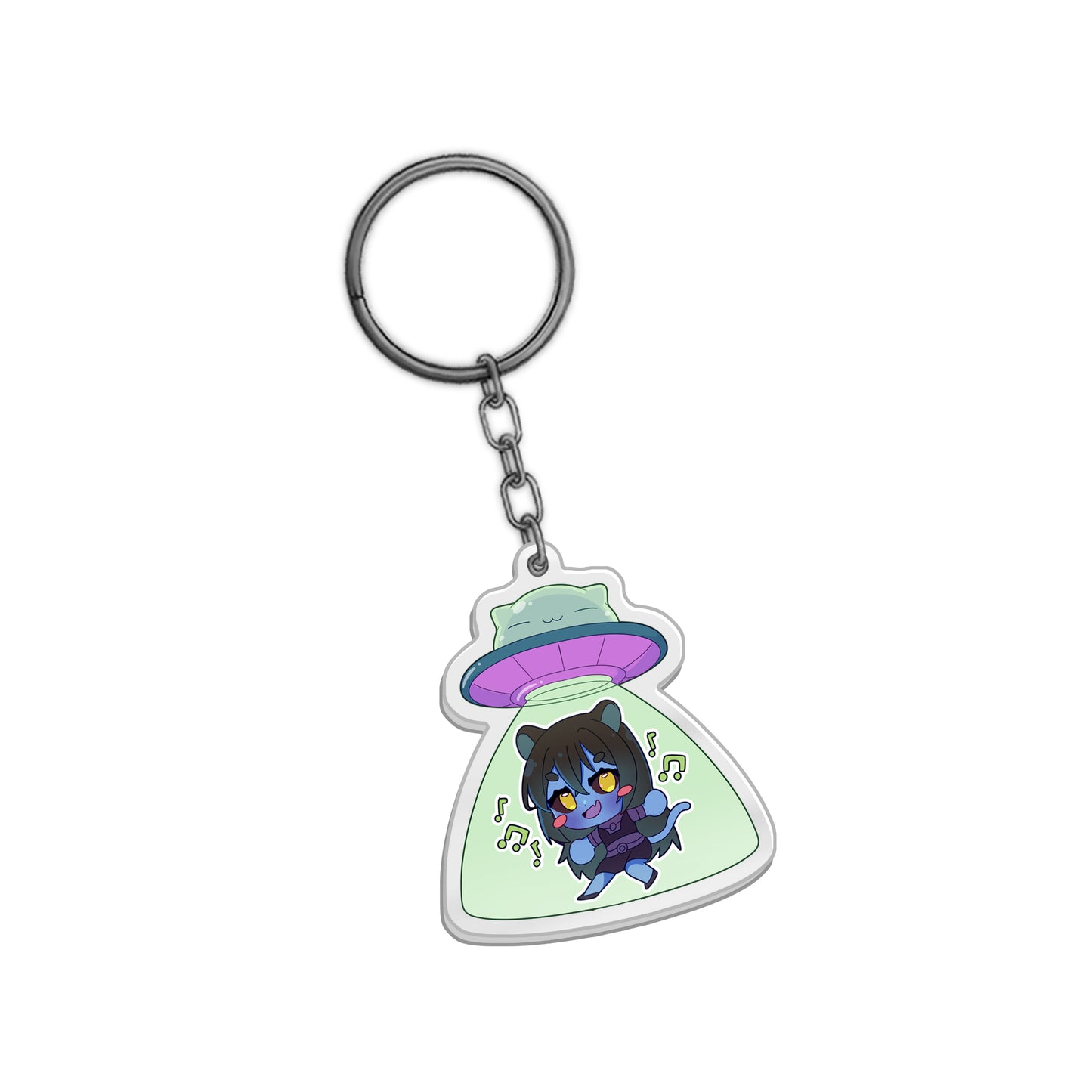 "SulkyCats "UFO-Neko" Keychain