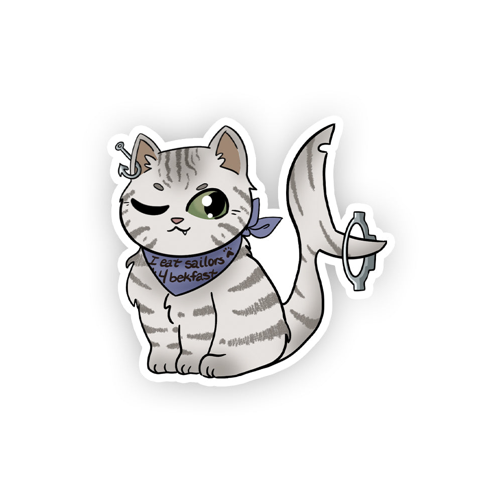 Undyne_Arashi Dr Biscuits Fluffy Baby Sticker