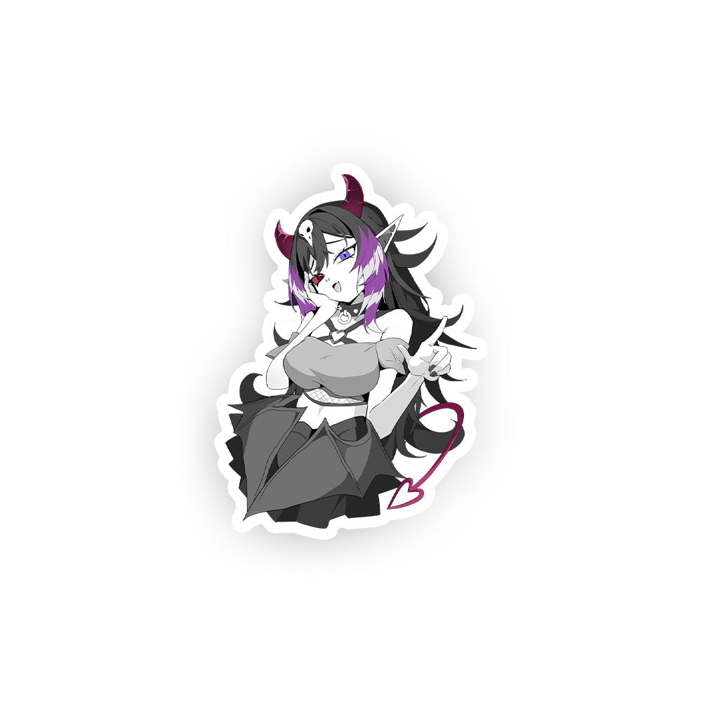 Viiollatte "Demonic Sass" Sticker