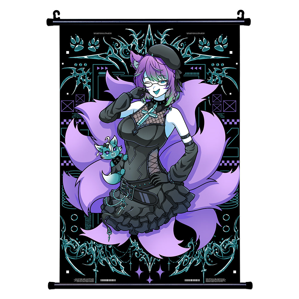 SarahAces "Eleven-Tailed Kitsune" Wall Scroll