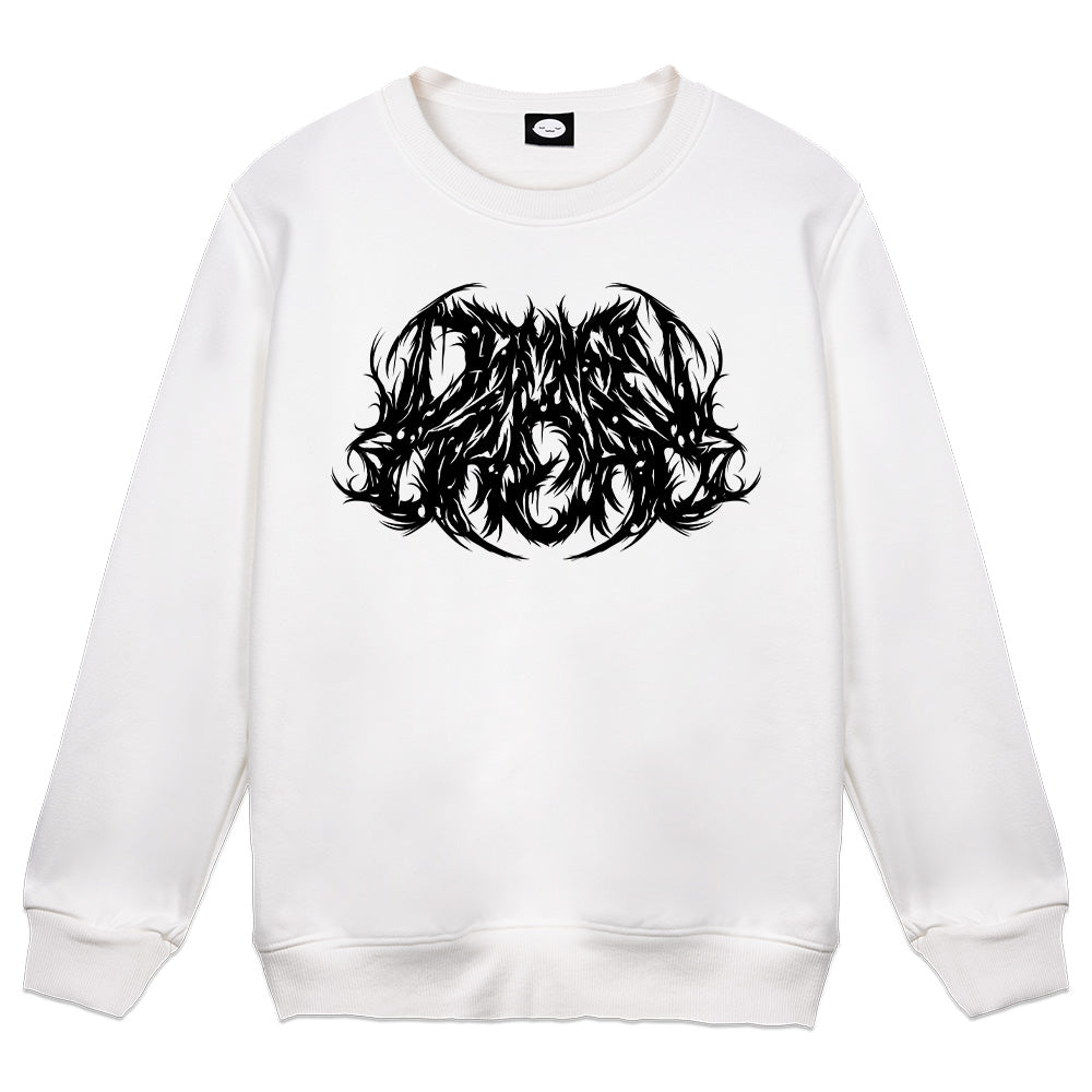 DamienDreadVT Metal White Crewneck