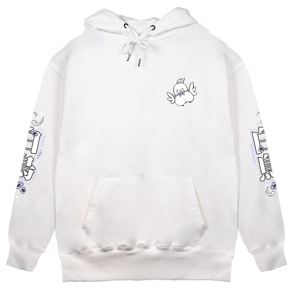 Esteria Hoshiko Feather Fall Hoodie - White