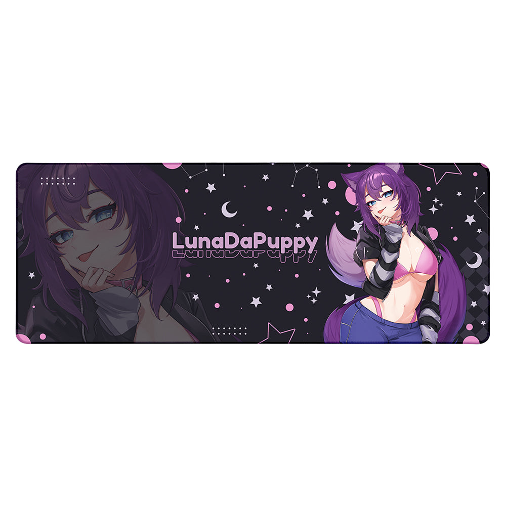 LunaDaPuppy "Crescent Dog" XL Mousepad
