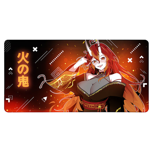 FireOniRei Blazing Embers XXL Mousepad