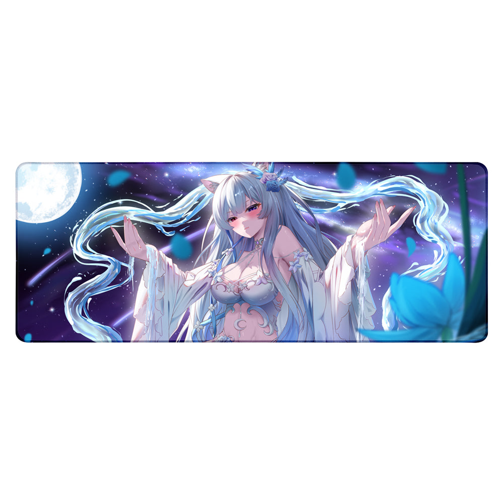 yueri "Moon Cat Goddess" XL Mousepad