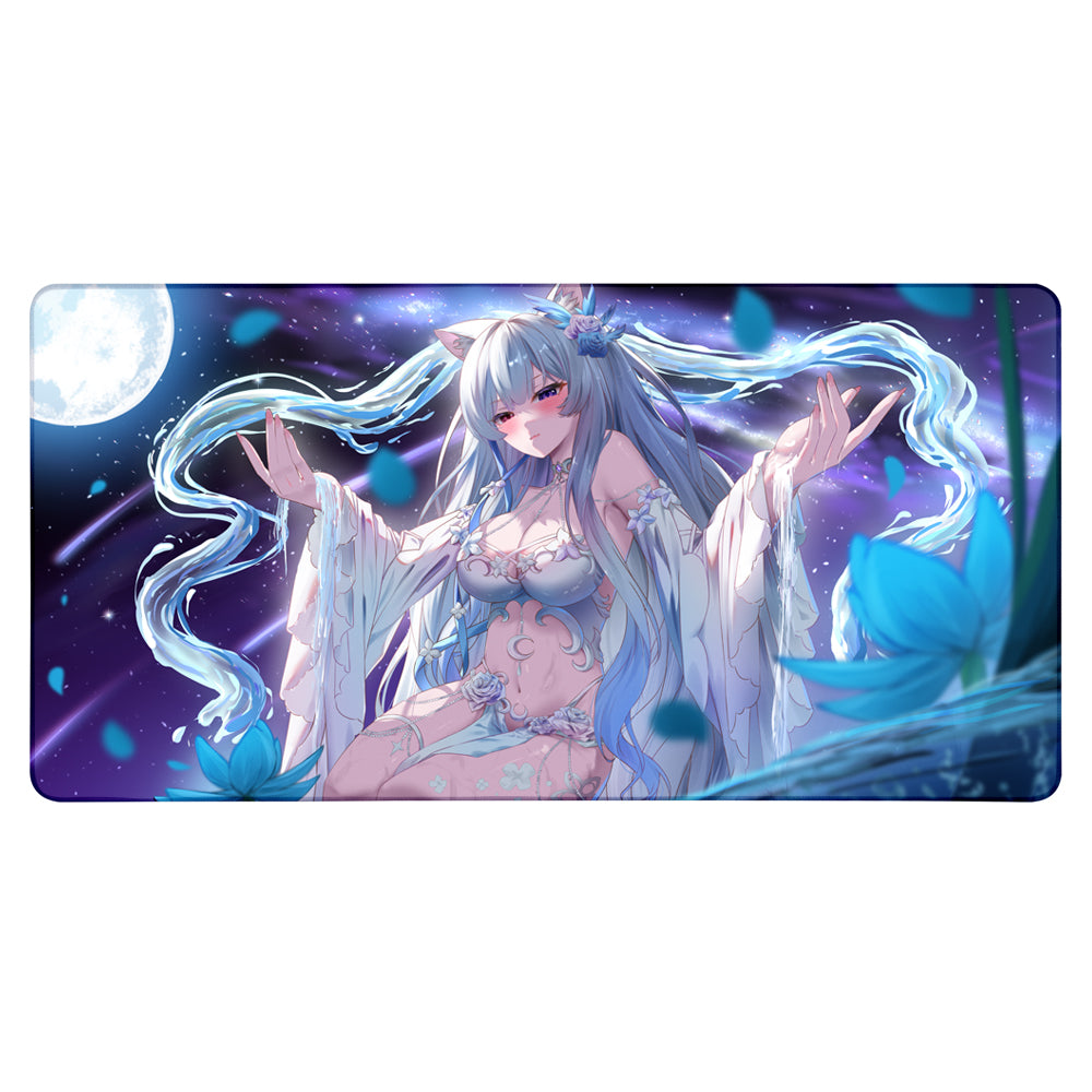 yueri "Moon Cat Goddess" XXL Mousepad