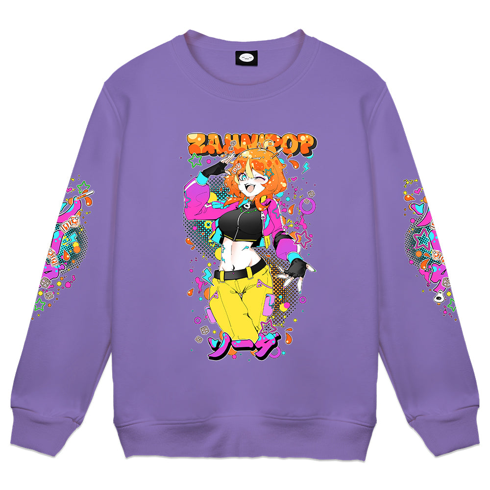 ZayniPop Grape Soda Purple Crewneck