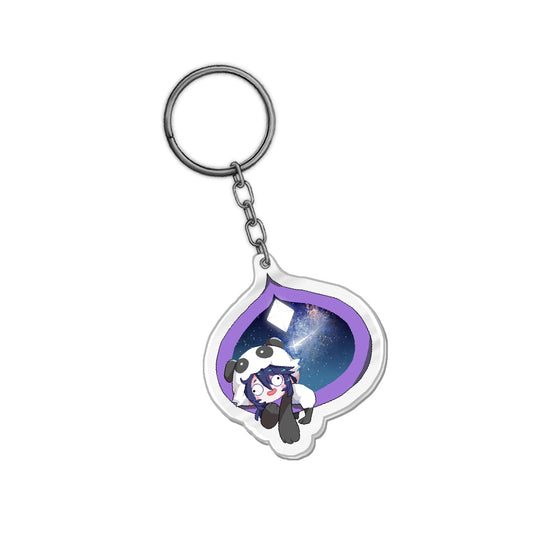 OKCode Intergalactic Panda Acrylic Keychain