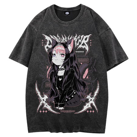 Strawb Grunge Acid Wash T-Shirt