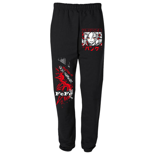 FeFe Red Lights Anime Sweatpants