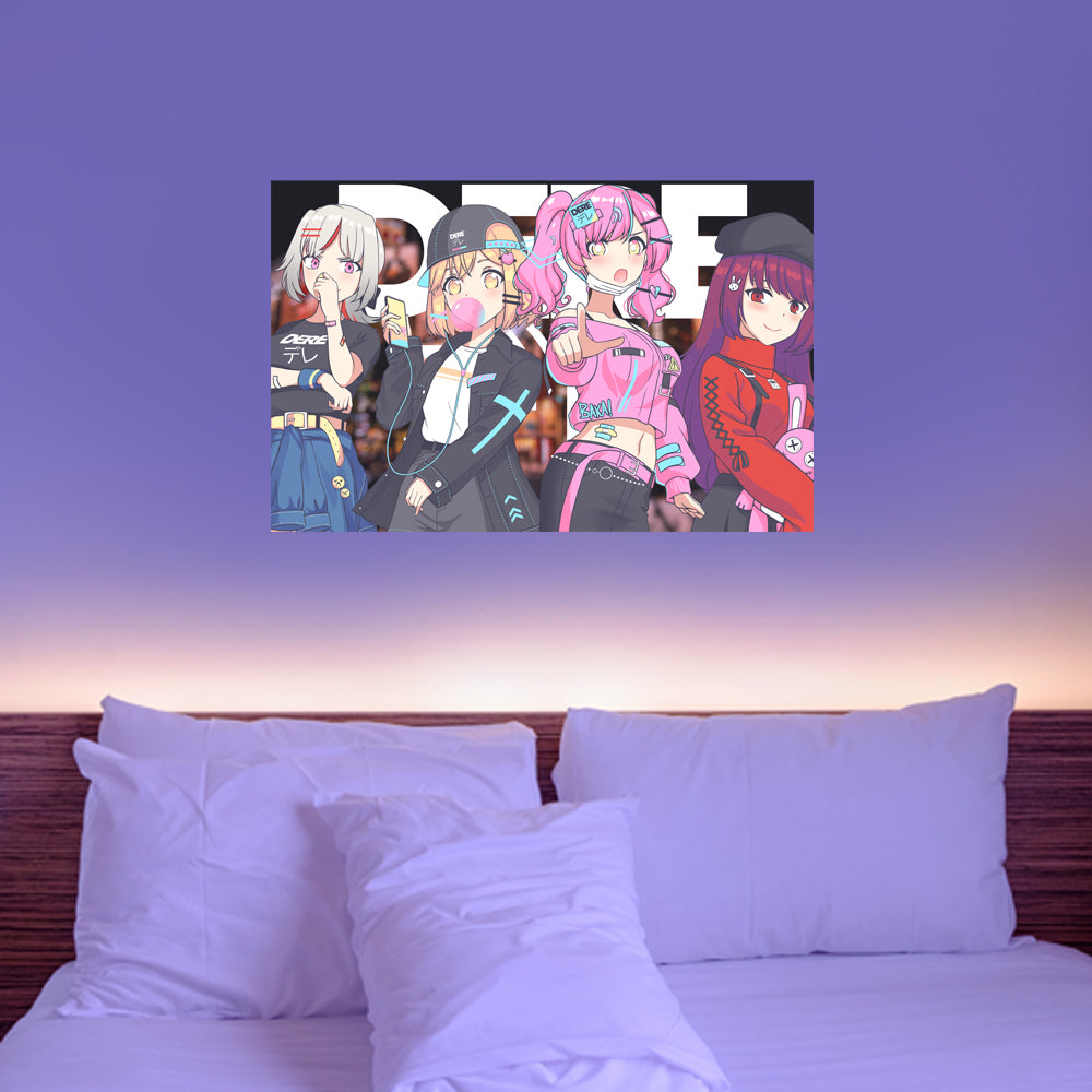 DERE デレ City Anime Poster