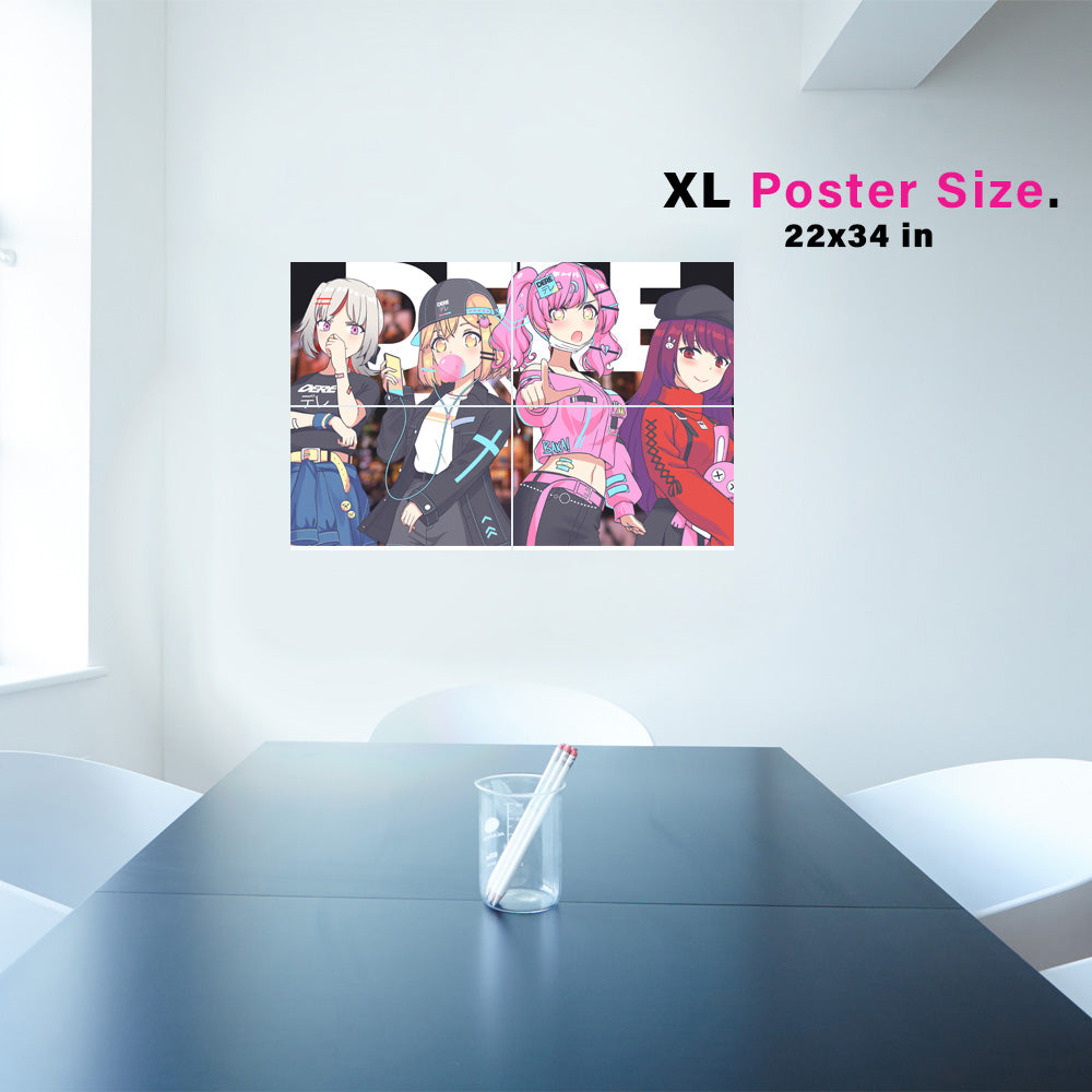 DERE デレ City Anime Poster