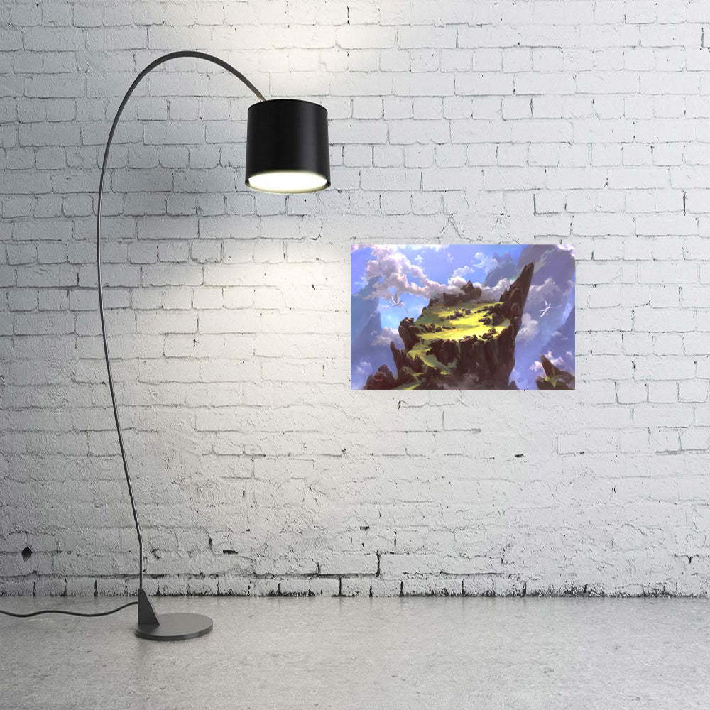 Fantasy Mountain Poster