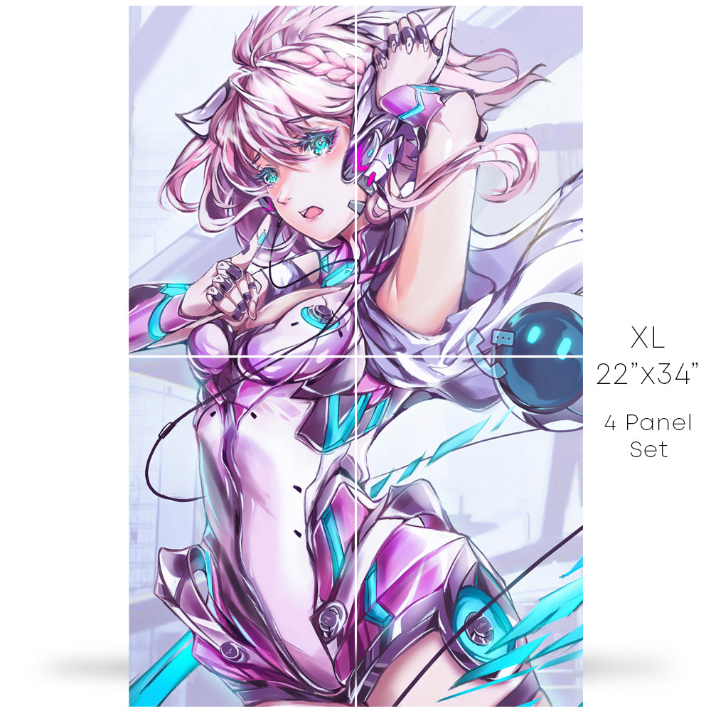 Cyber Girl Anime Poster