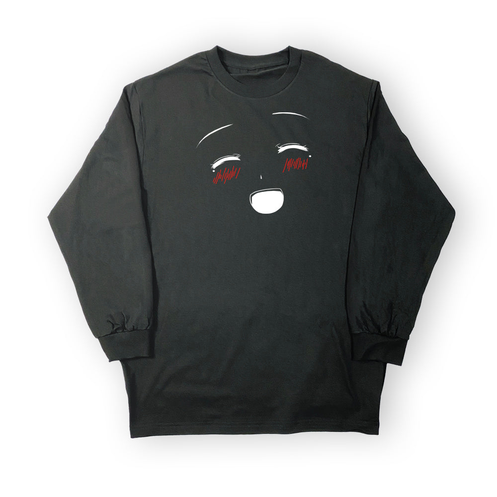 Happy Face Anime Long Sleeve Tee