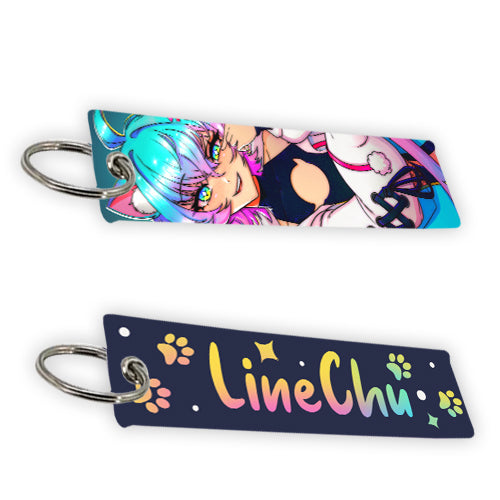 LineChu Glimmer Jet Tag Keychain
