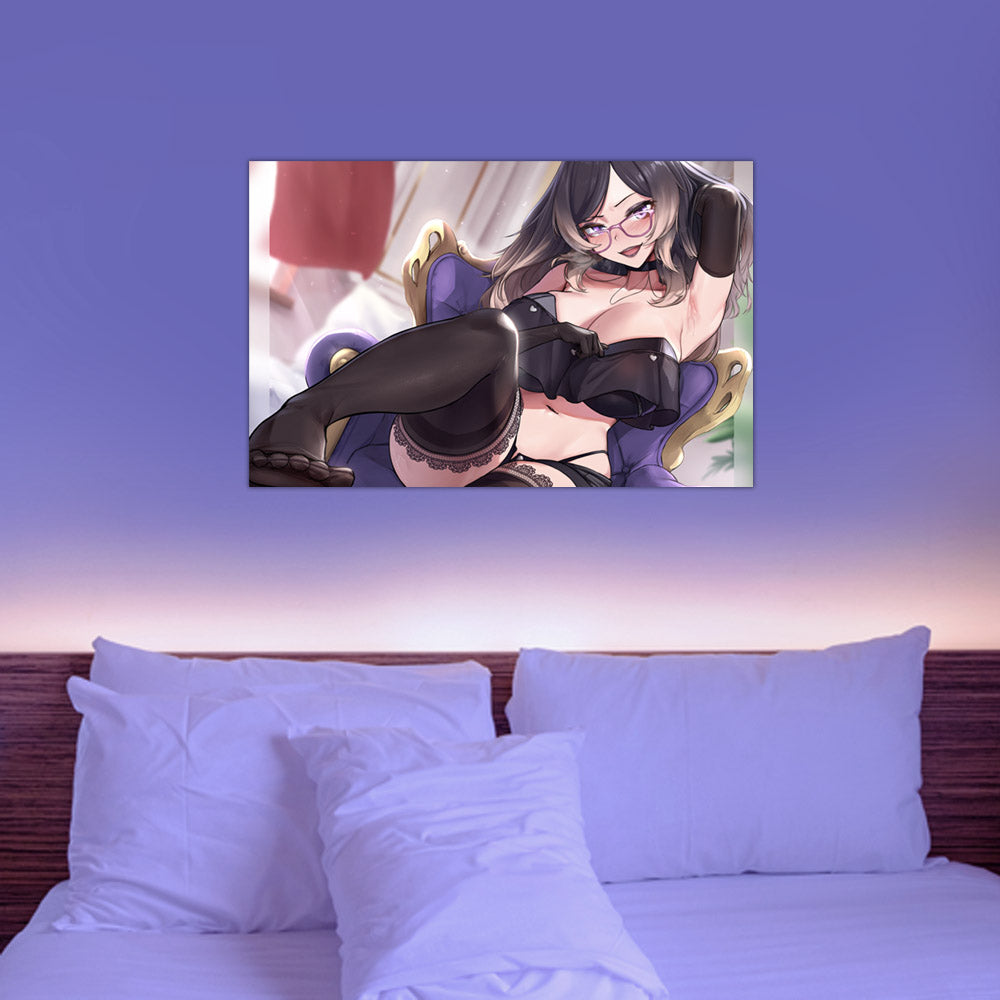 Marina Lounging Anime Poster
