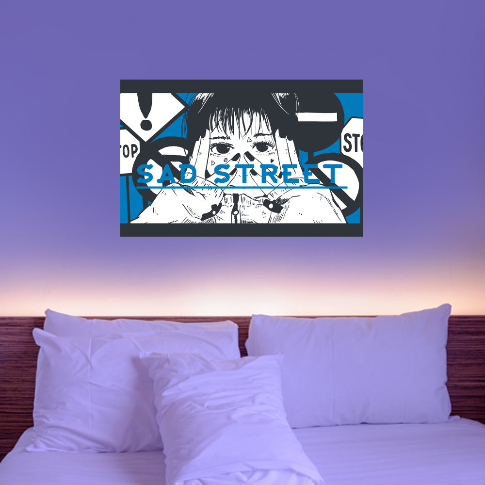 Sad Street Anime Poster