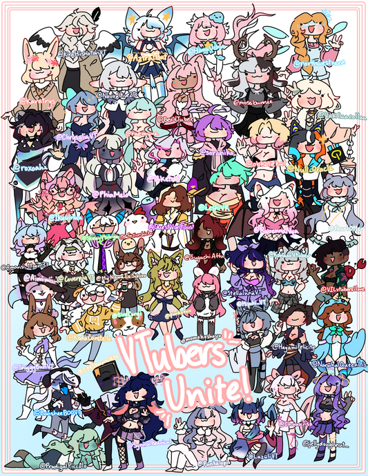 SynicalBeanical "Vtubers Unite" Poster