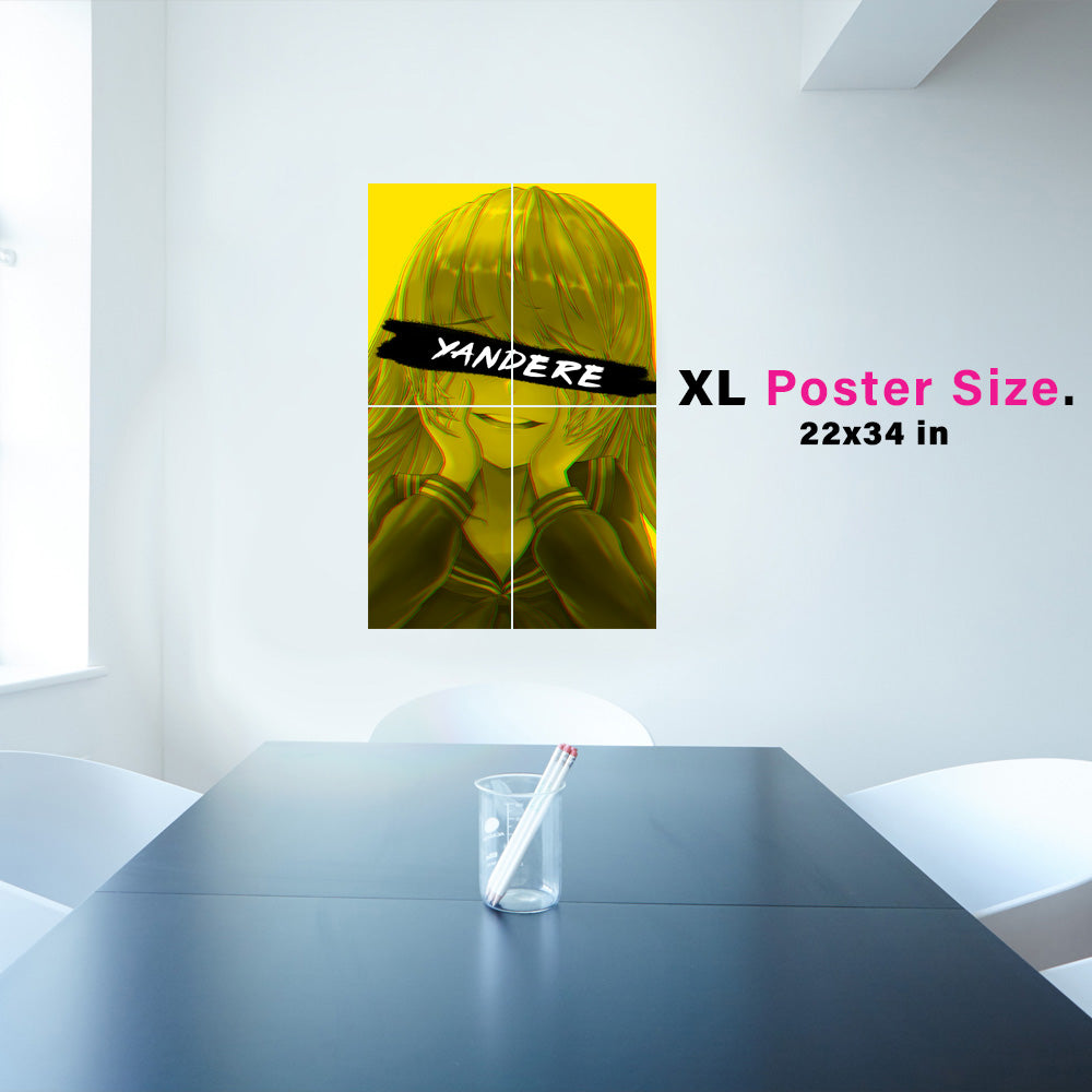 Yandere Caution Anime Poster