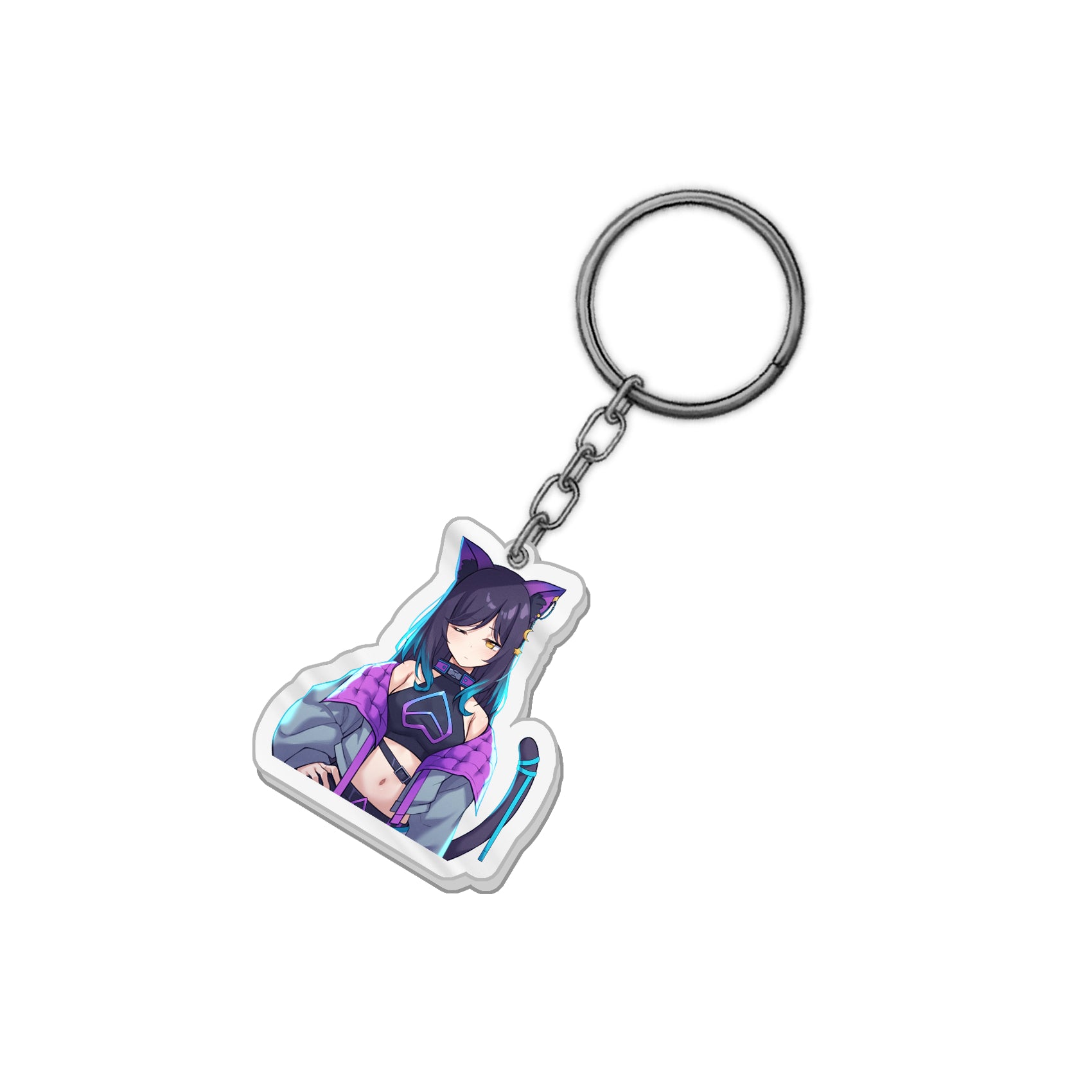 0EveZ "retrowave" Keychain