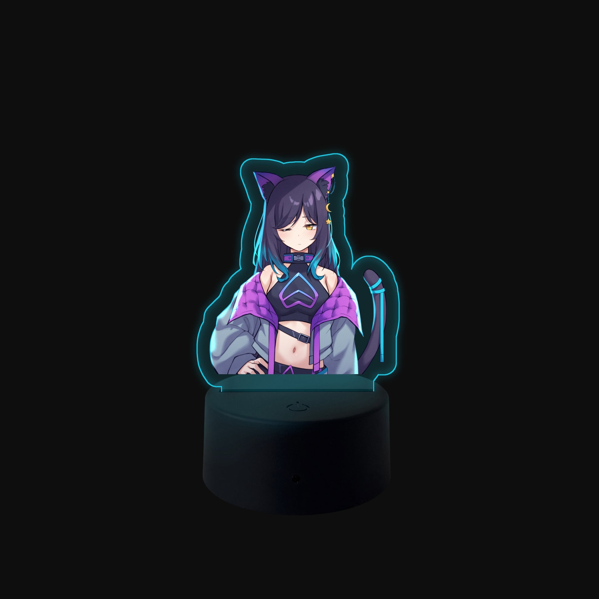 0EveZ "retrowave" LED Desk Lamp