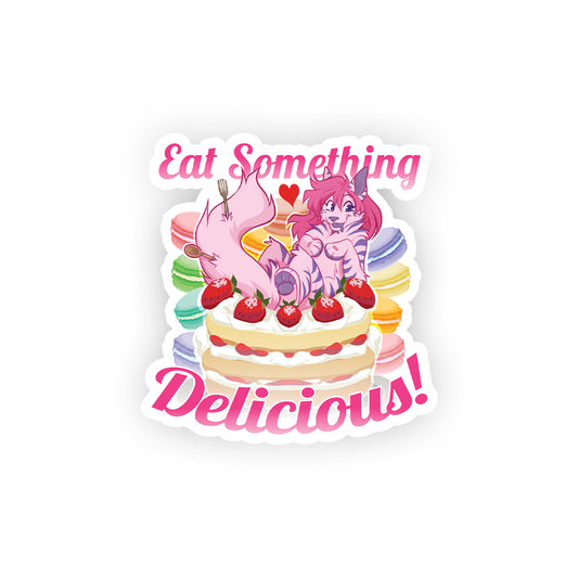 Aardpuff Eat Something Delicious Sticker