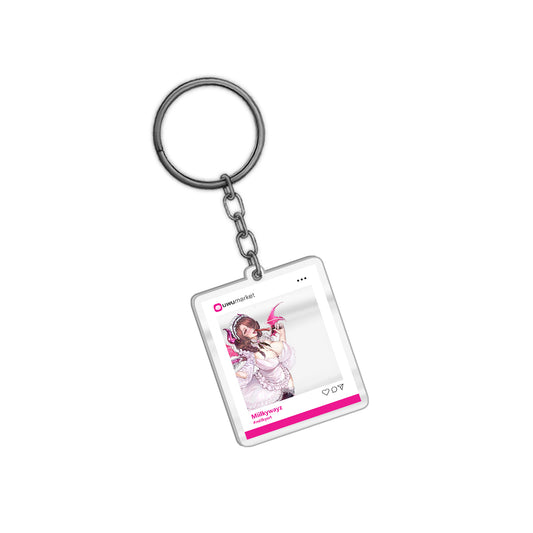 Miilkywayz Post Keychain