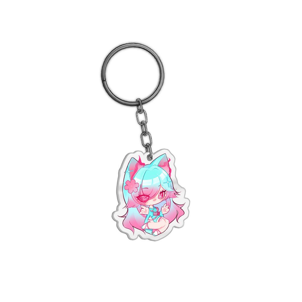 AkumaMikoVT Chibi Keychain – UwU Market