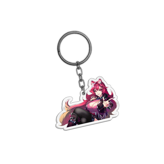 Lunaria Quimera Rosa Keychain