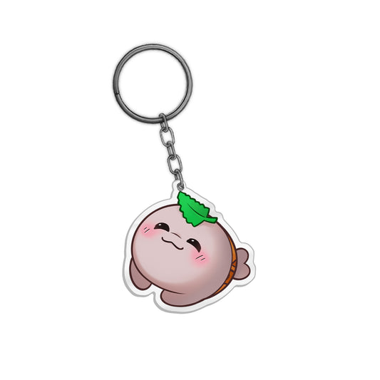 RonyarDraws 'Bean Holds Catnip' Keychain