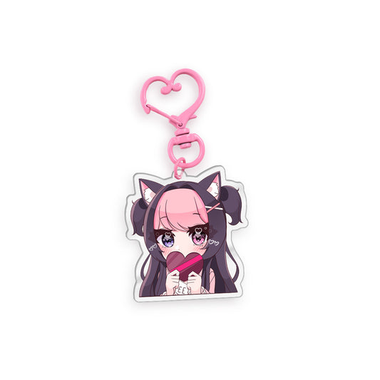 Strawb Valentines Chocolate Keychain