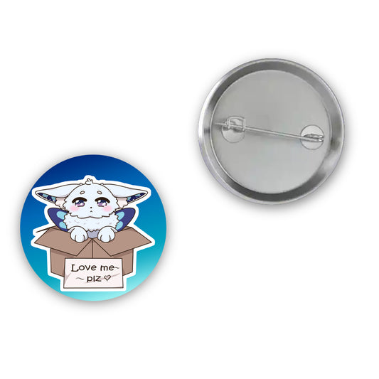 Aemilia Fluffle Love Me Button Pin