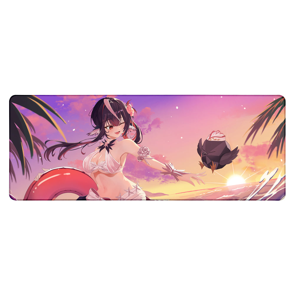 Andreia Herz "Beachside Birbs" XL Mousepad