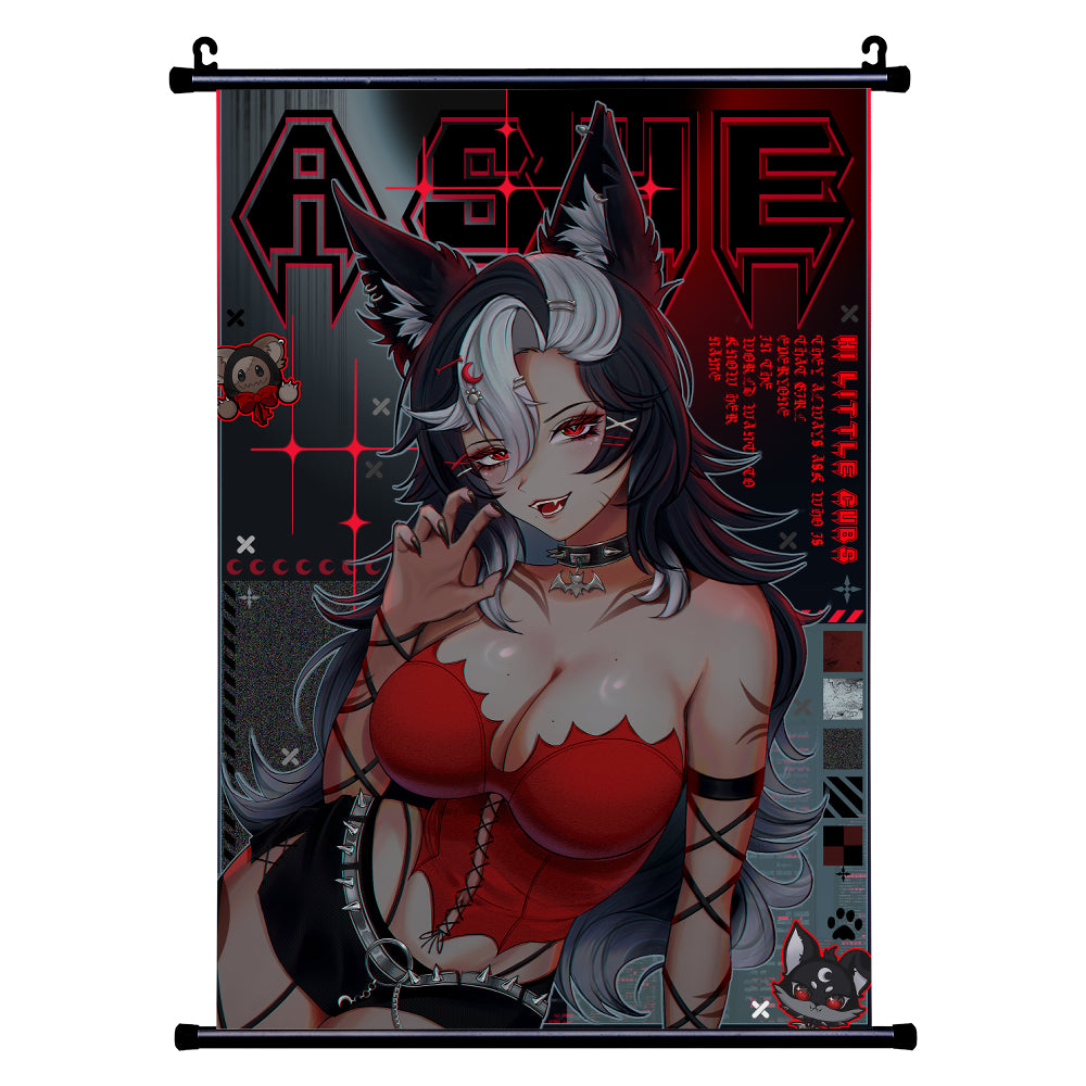 Ashe Grayson "The Wolf" Wall Scroll