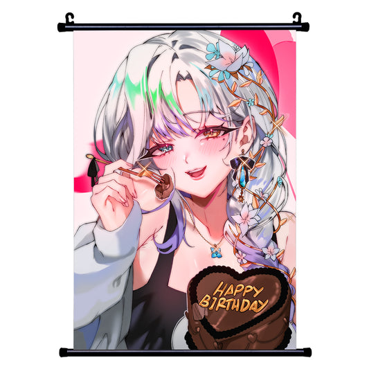 Ashie 2025 Birthday Wallscroll - Pink